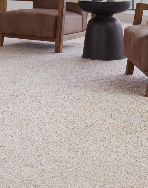 beige carpet in living room.